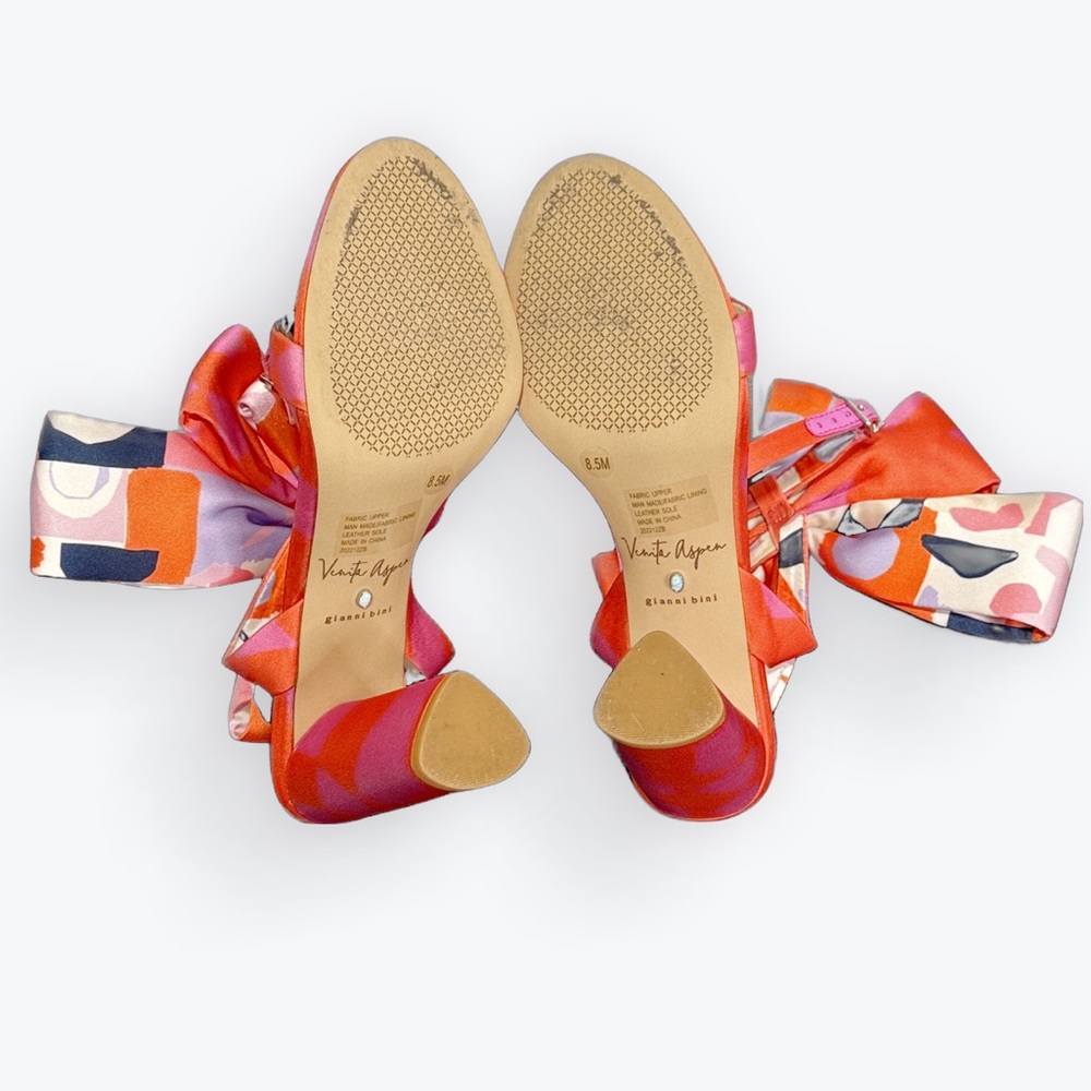 Gianni Bini Multicolor Patterned Heels - Picture 9 of 11